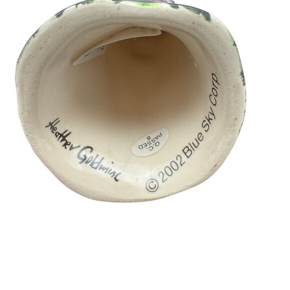 Blue Sky Clay Works GARDEN ANGEL Heather Goldminc Hand Painted Ceramic Vtg 2002 - Picture 8 of 11